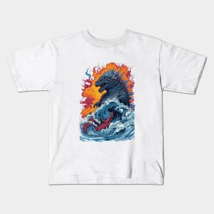 Godzilla's Unstoppable Rampage Kids T-Shirt